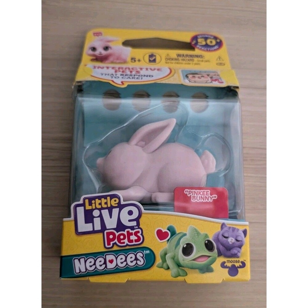 Pinkee Bunny Little Live Pets NeeDees Interactive Pets Collectible Toy (2024)